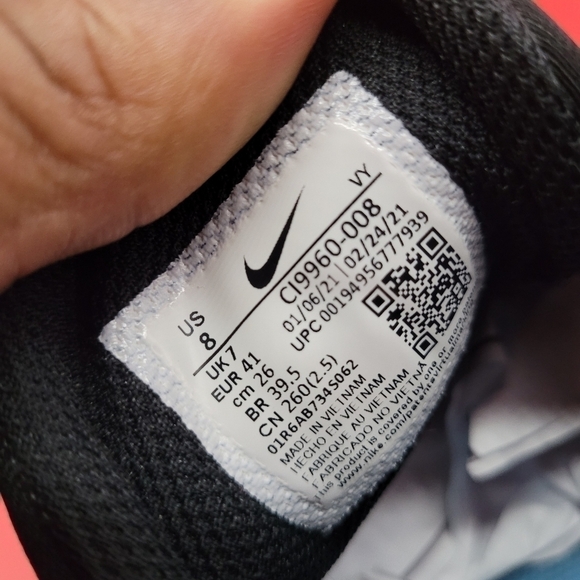 Nike Flex Experience Run 10 Dark Obsidian Hyper Crimson Sneaker Men's 8 Shoes - Picture 15 of 15